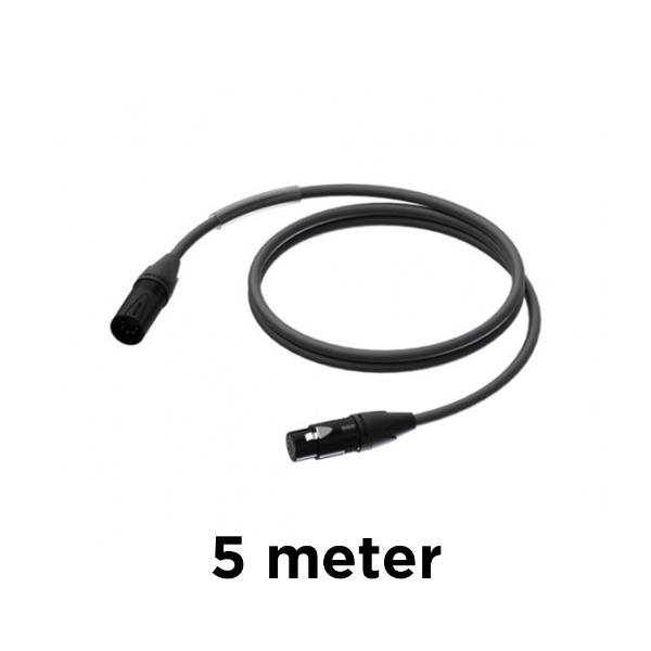 XLR kabel 5-pins 5 meter